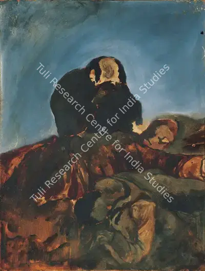 Altaf (Artist), Death Of Virgin (After Caravaggio), 1969, Painting