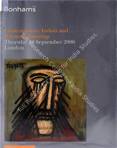 Bonhams (Auction House), Contemporary Indian and Pakistani Paintings, 2006, Auction Catalogue