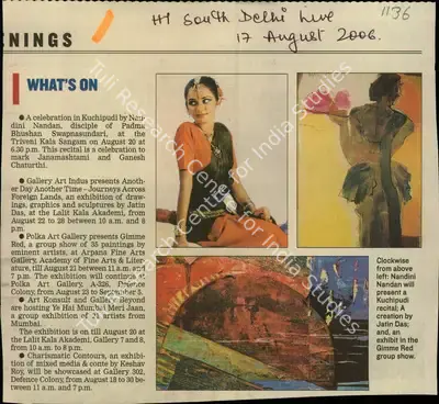 What's on, 2006, Newspaper Clipping
