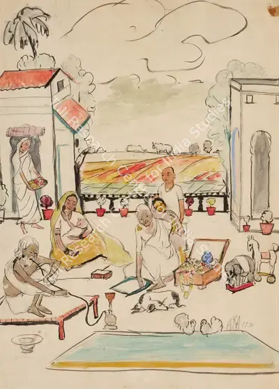 K.H. Ara (Artist), Untitled, 1930, Painting