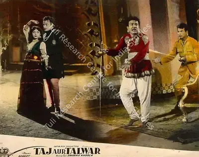 Satya Roy (Producer), Taj Aur Talwar, 1956, Lobby Card