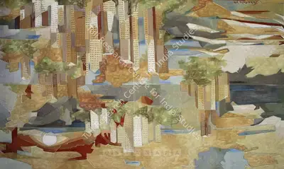 Sabavala, Jehangir (Artist). Untitled (The City - IV). Oil on canvas, 2004 | Painting  | 00881850