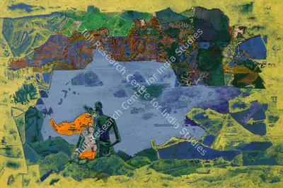A.P. Santhanaraj (Artist), Lovers at the Lake, 2005, Painting