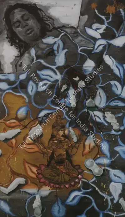 Reena Saini (Artist), Sleeping River Inhale, 2004, Painting