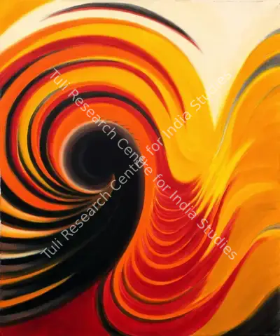 Sandhya Singh (Artist), Raaj Jaunpuri, 2009, Painting