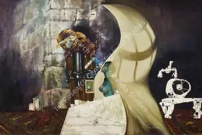 Kaleka, Ranbir (Artist). The Simulator, circa 1972 | Painting, AG.Onl/08.05.25, 2025 · Asta Guru