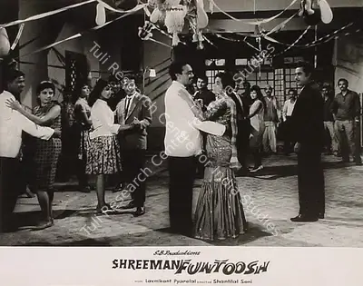 Shamim Bhagat (Producer), Shreeman Funtoosh, 1965, Lobby Card