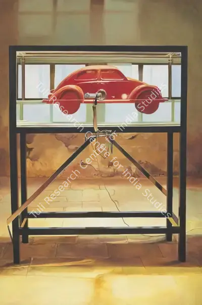 Sudarshan Shetty (Artist), Untitled (Red Beetle), 2007, Painting