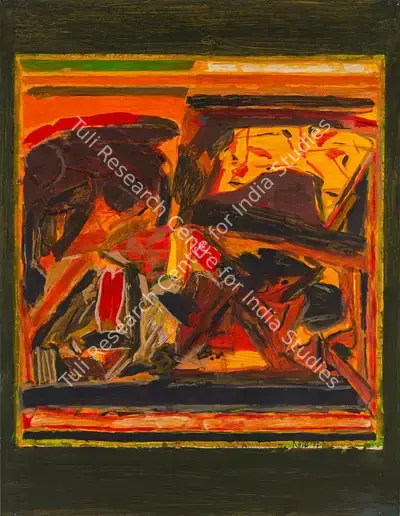 S.H. Raza (Artist), Rajasthan, 1977, Painting