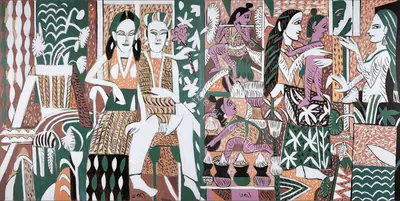 Subramanyan, K.G. (Artist). Janmashtami, 2015 | Painting, AG.Mum/26.09.24, 2024 · Asta Guru