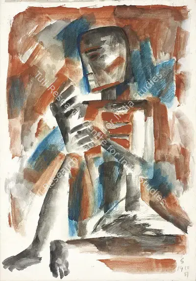 Somnath Hore (Artist), Untitled, 1981, Painting