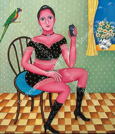 Nayanaa Kanodia (Artist), Millennium Woman, 2000, Painting