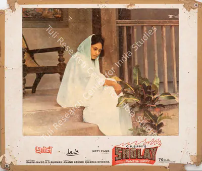 Dwarka Divecha (Cinematographer), Sholay, 1975, Photographic Still Mounted on Lobby Card