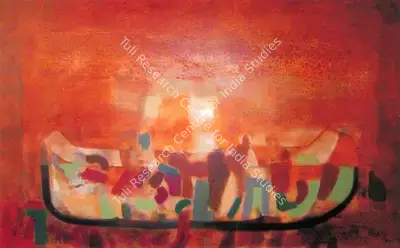 Rekha Rao (Artist), Boat, Painting