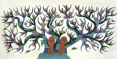 Jangarh Singh Shyam (Artist), Untitled, 1997, Painting