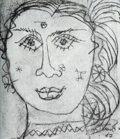 A.P. Santhanaraj (Artist), Head, Drawing