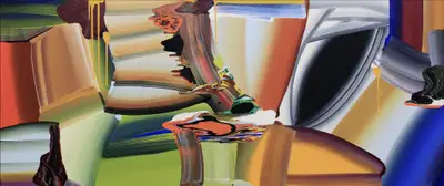 Bose Krishnamachari (Artist), Stretched Bodies, Painting