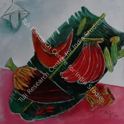 Paritosh Sen (Artist), Still Life with Fruits and Vegetables, 2005, Painting