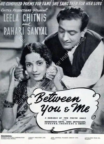 Keshavrao Date (Director), Kisi Se Na Kahna, 1942, Advertisement
