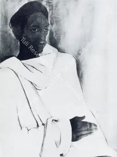 Amrita Sher-Gil (Artist), Man in White, 1935, Painting