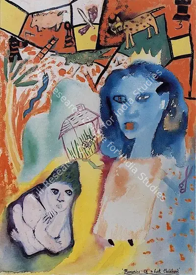 Rekha Rodwittiya (Artist), Memories of a Lost Childhood, 1988, Painting