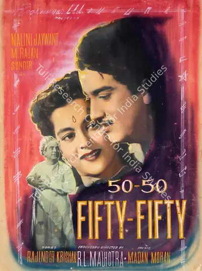 R.L. Malhotra (Producer), 50 50, 1956, Showcard
