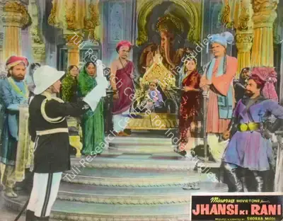 Sohrab Modi (Producer), Jhansi Ki Rani, 1953, Lobby Card