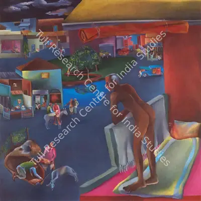 Khakhar, Bhupen P. (Artist). You Can't Please All . Oil on Canvas, 1981 | Bhupen Khakhar , 1998 | Painting | FineArts | 00149808