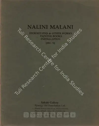 Nalini Malani (Artist), Nalini Malani, 1991, Solo Exhibition Catalogue