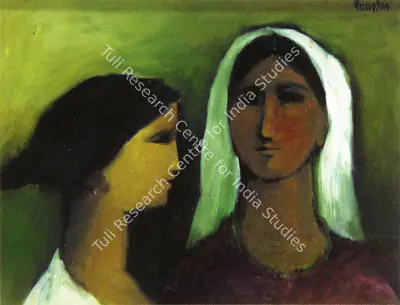 Arup Das (Artist), Sisters, Painting