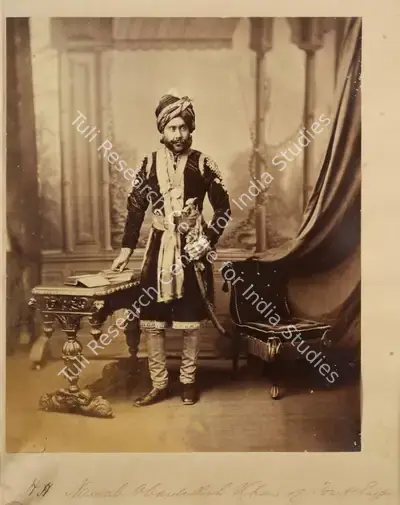 Studio Bourne & Shepherd (Photographic Studio), H.H. Nawab Obaidullah Khan of Tonk Rajpoot, Antiquarian Photograph