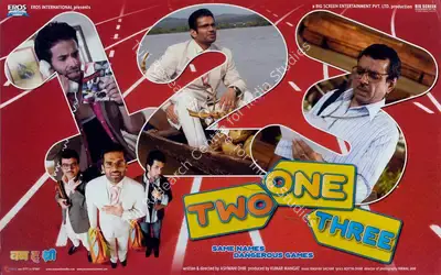 Kumar Mangat (Producer), One Two Three, 2008, Lobby Card
