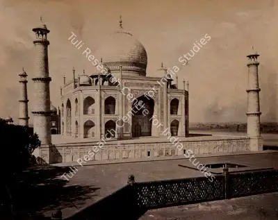 John Edward Sache (Photographer), The Taj Mahal, Agra, 1880, Antiquarian Photograph