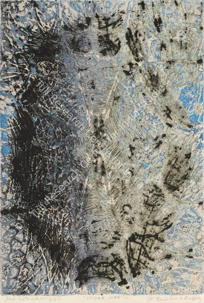 Krishna Reddy (Artist), Spider's Web, 1964, Graphics Art