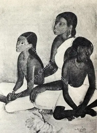 Amrita Sher-Gil (Artist), Banana Sellers, 1937, Painting