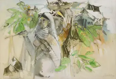 M. Sivanesan (Artist), Untitled, 1980, Painting