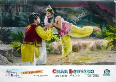 Aga Hasham (Cinematographer), Char Dervesh, 1964, Lobby Card