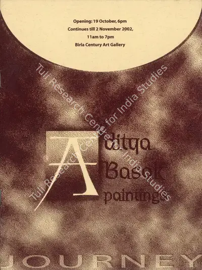 Aditya Basak (Artist), Aditya Basak Paintings, 2002, Solo Exhibition Catalogue