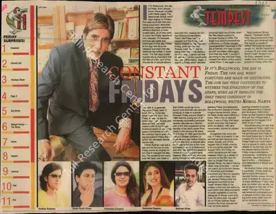 Komal Natha (Reporter), Constant Fridays, 2005, Newspaper Clipping