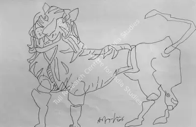 K.M. Adimoolam (Artist), Untitled, 2005, Drawing