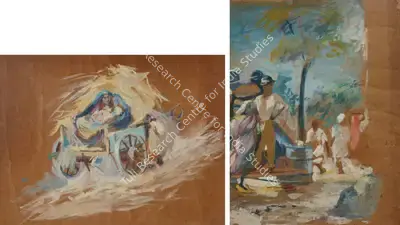 K.H. Ara (Artist), Untitled, 1944, Painting