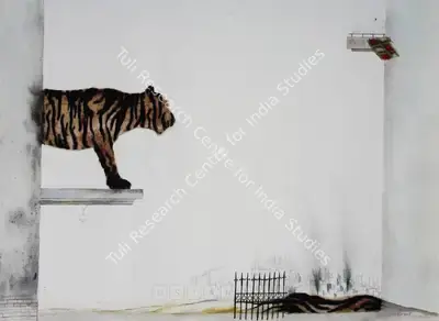 Jagannath Panda (Artist), Desire Scape, 2005, Painting