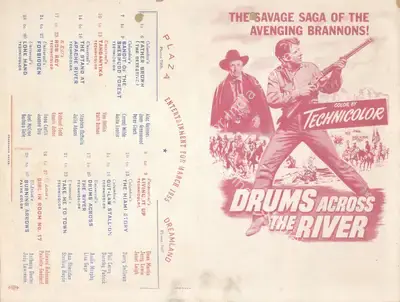 Nathan H. Juran (Director), Drums Across The River, 1954, Handbill