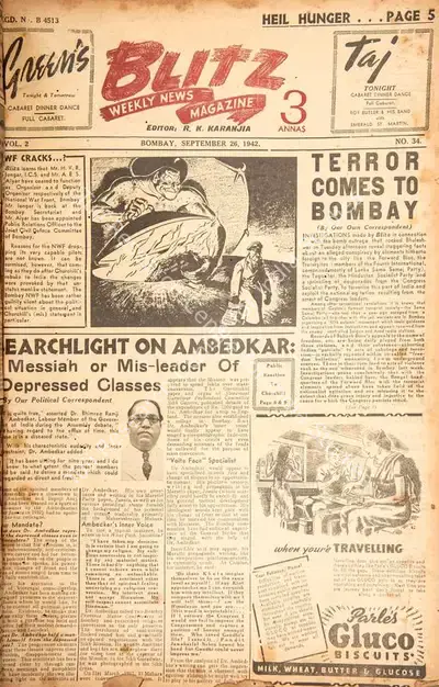 R.K. Karanjia (Editor), Blitz, 1942, Magazine