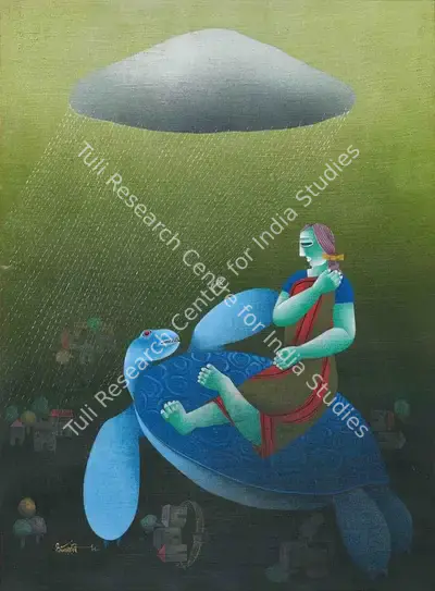 Dharmanarayan Dasgupta (Artist), Untitled, 1984, Painting
