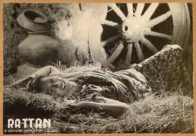 Dwarka Divecha (Cinematographer), Rattan, 1944, Lobby Card