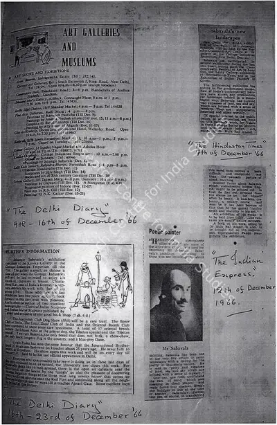 Poetic painter, 1966, Newspaper Clipping
