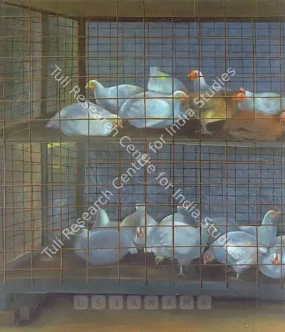 Hariprasad Tripathy (Artist), The Chicken Box, 2003, Painting