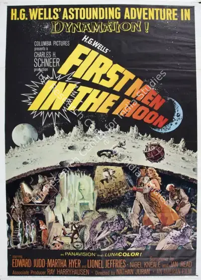 Charles H. Schneer (Producer), First Men in the Moon, 1964, Poster