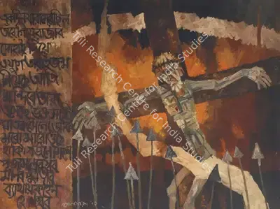 Ray, Shyamal Dutta (Artist). Untitled (The Saviour), 2003 | Painting, AG.Onl/30.07.25, 2025 · Asta Guru